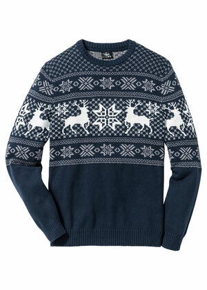 Пуловер с норвежским узором